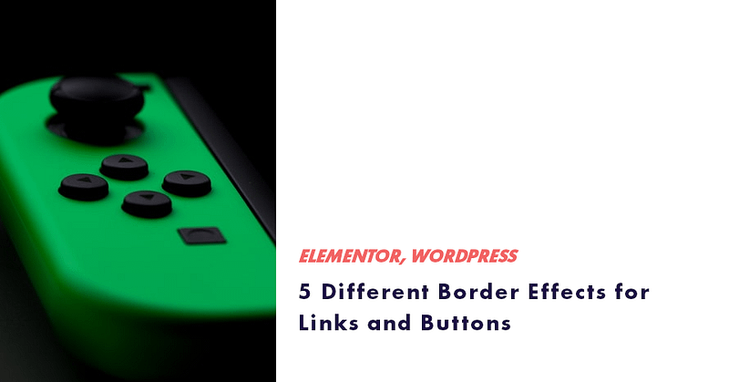 border effects for links