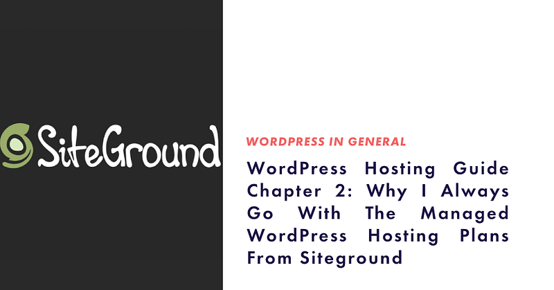 Managed WordPress Hosting from Siteground